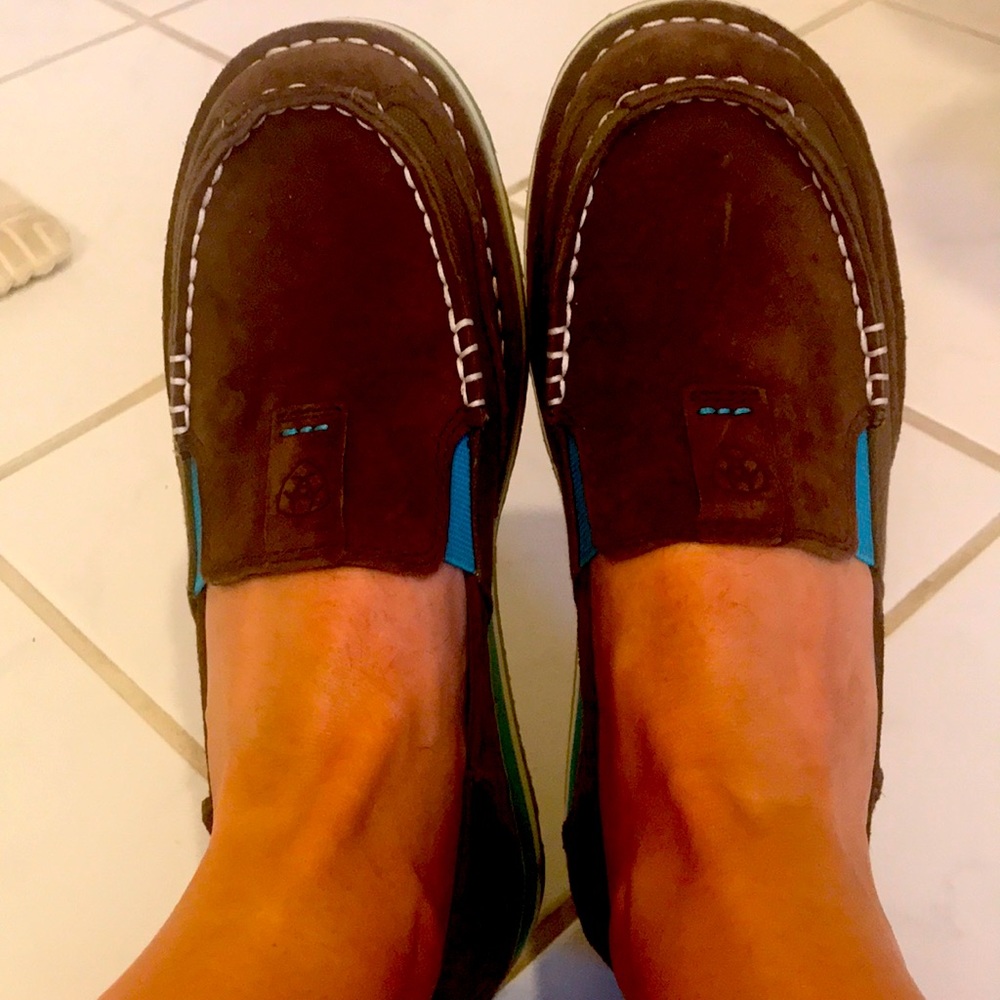 Ariat suede slip on shoes size 8B